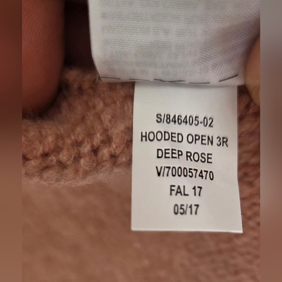 GAP Women's Longline Hooded Pocket Cardigan in Soft Tan Sz L Alpaca Blend Nwt - Picture 6 of 12